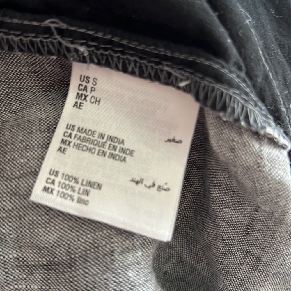 Charter Club 100% Linen Grey Pull On Elastic Waist Pants Straight Leg Small - Picture 6 of 6
